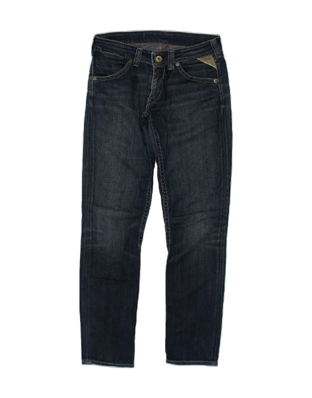 REPLAY Mens Slim Jeans W30 L32 Navy Blue Cotton