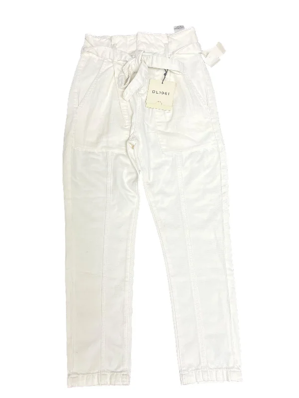 Jeans Skinny By Dl1961 In White Denim, Size: 0