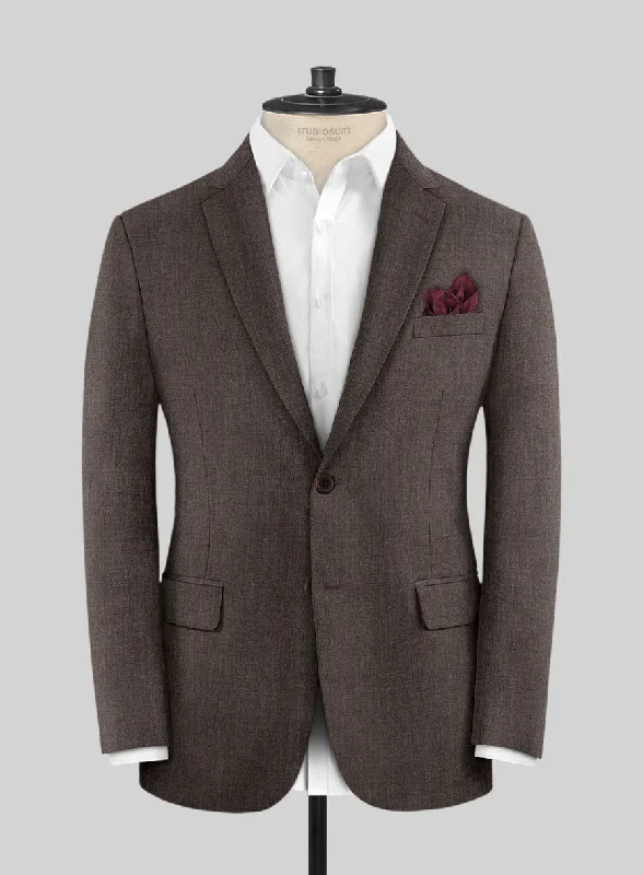 Napolean Stretch Brown Wool Jacket