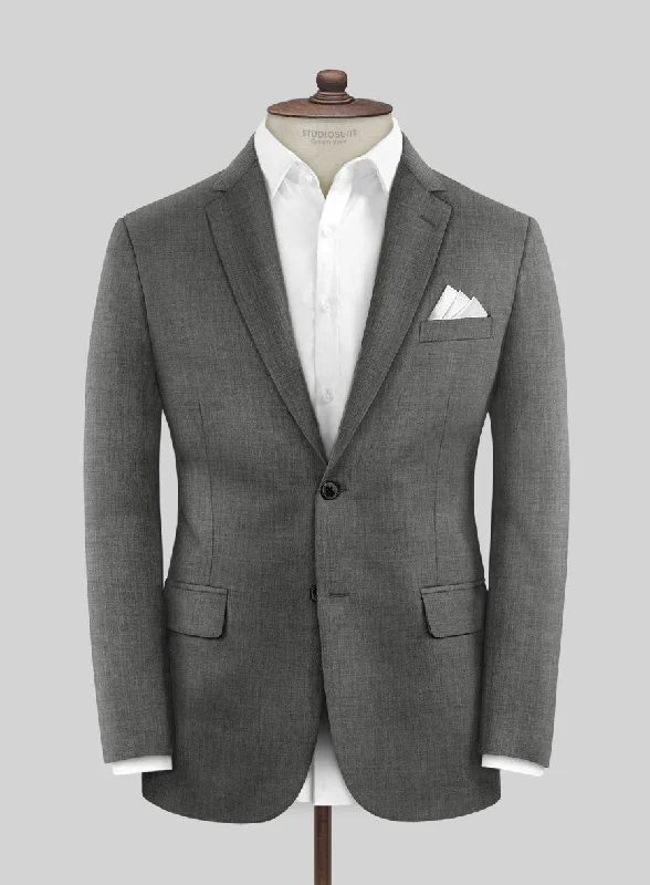 Marco Stretch Worsted Gray Wool Jacket