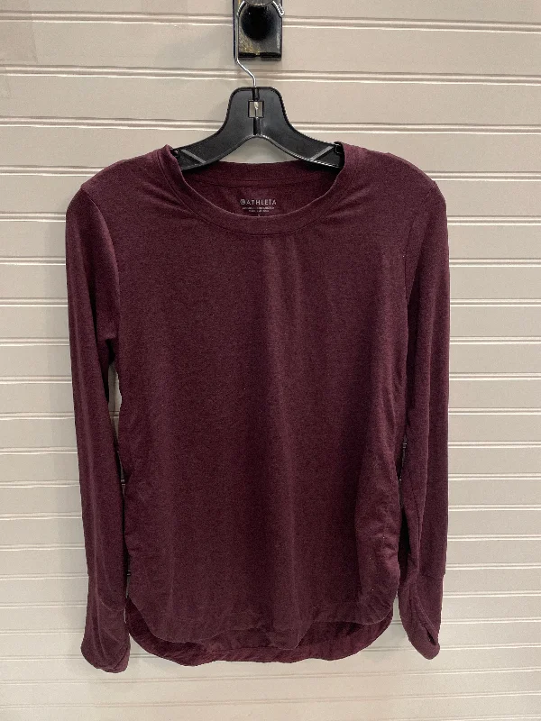 Athletic Top Long Sleeve Crewneck By Athleta In Red, Size: S