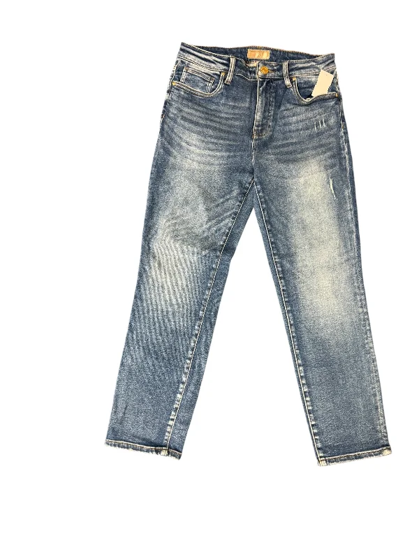 Jeans Straight By Kut In Blue Denim, Size: 8