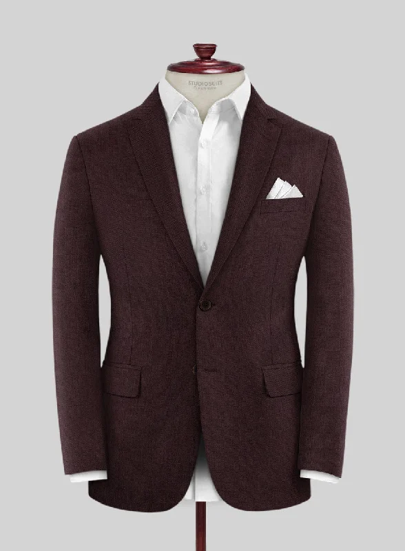 Huddersfield Stretch Mahogany Wool Jacket