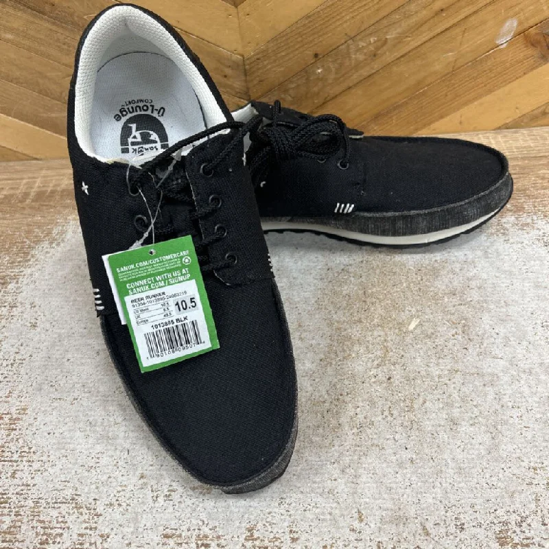 Sanuk - Men's Beer Runner Shoes - MSRP $95: Black-men-M10.5