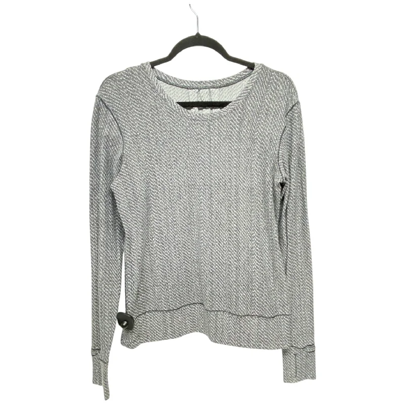 Athletic Top Long Sleeve Crewneck By Lululemon In Grey, Size: 6