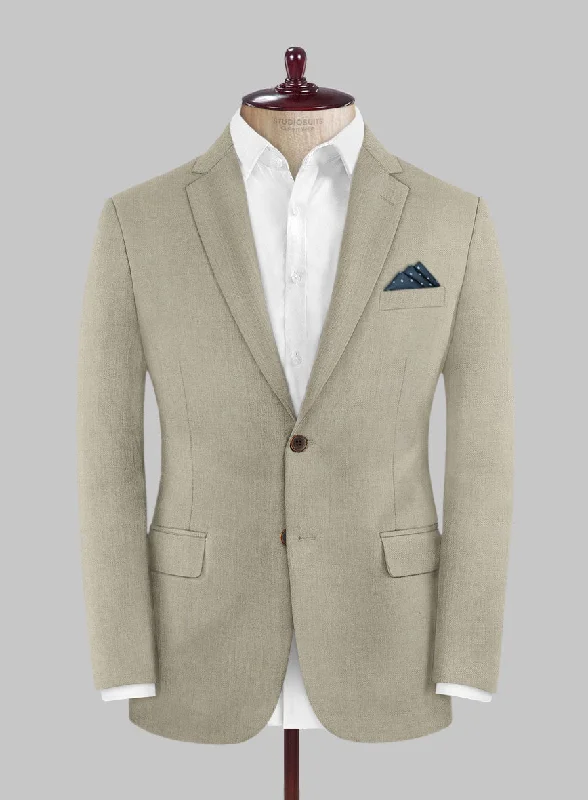 Marco Stretch Royal Beige Wool Jacket