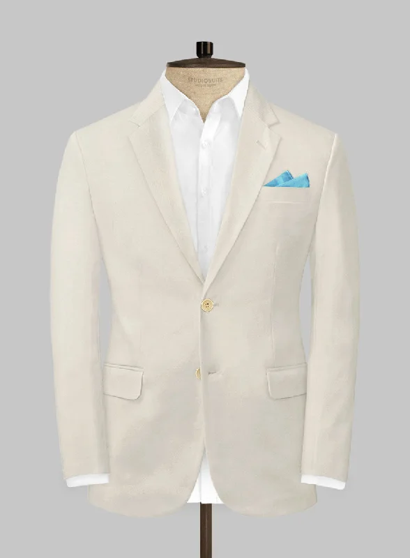 Scabal Light Fawn Cotton Stretch Jacket