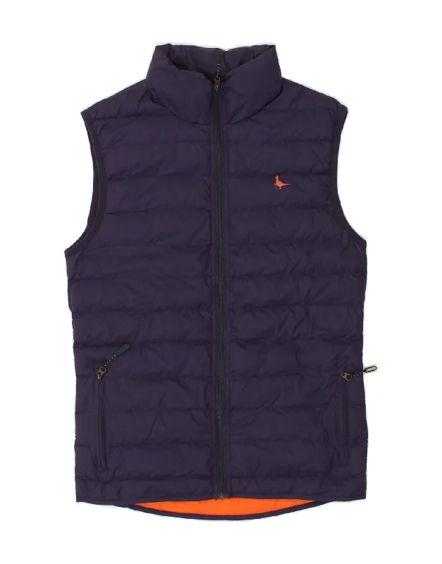 JACK WILLS Mens Padded Gilet UK 34 XS  Purple Polyester