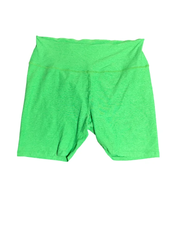 Athletic Shorts By Beyond Yoga In Green, Size: 3x