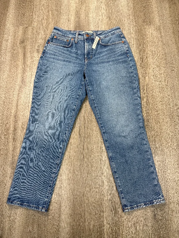 Jeans Straight By Madewell In Blue Denim, Size: 6p