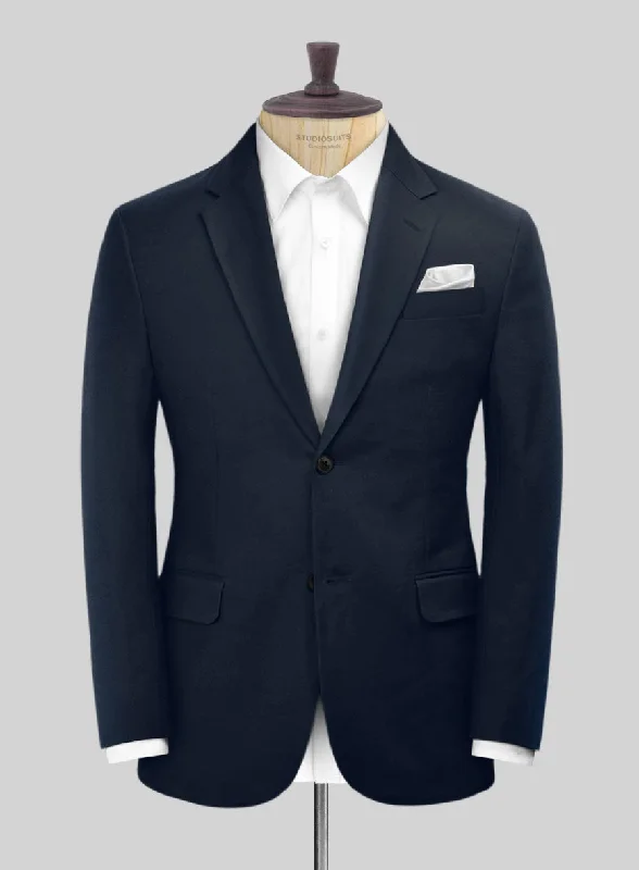 Scabal Dark Navy Cotton Stretch Jacket