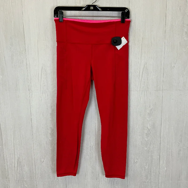 Athletic Leggings Capris By Athleta In Red, Size: M