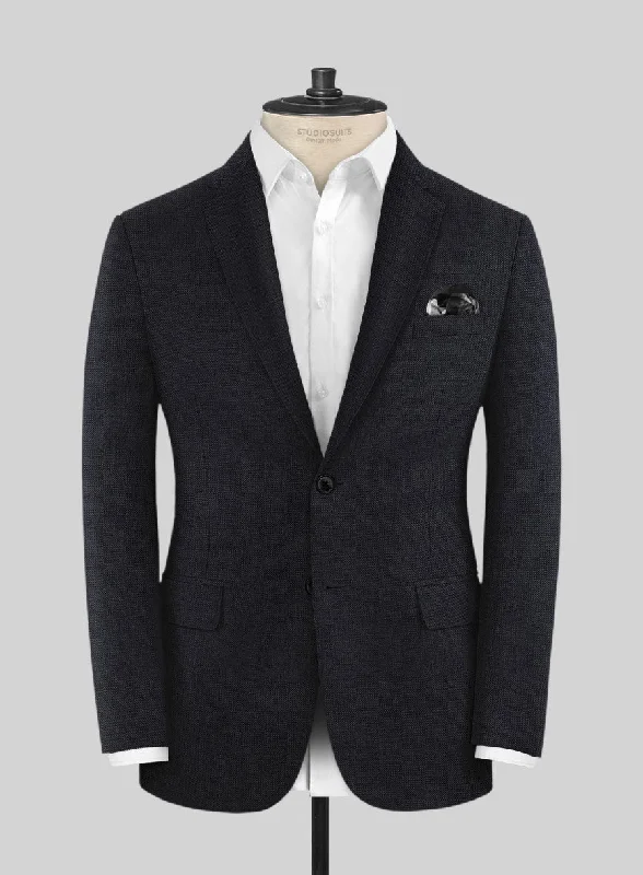 Huddersfield Stretch Midnight Blue Wool Jacket