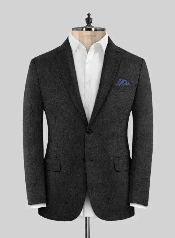 Marco Stretch Dark Charcoal Wool Jacket