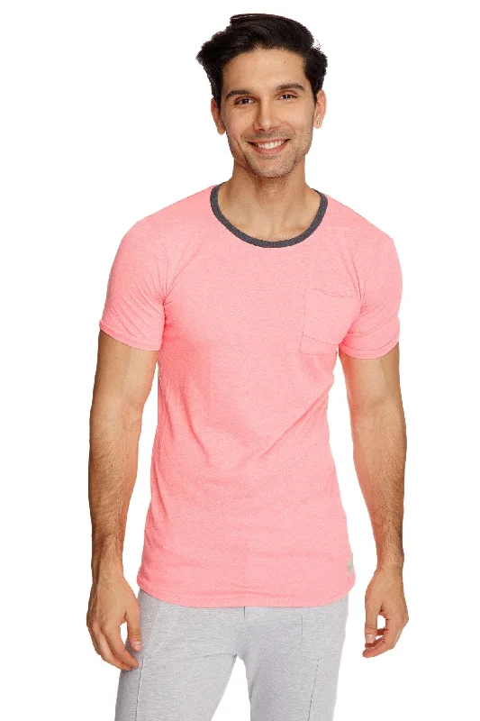 Perfect Pocket Crew-Neck Tee (Coral Slub)