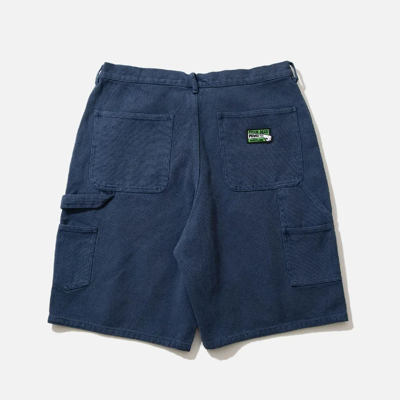 Washed Hard / Soft Wear Carpenter Short - Navy