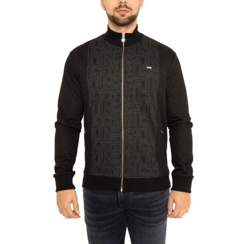 BALR Mens Brooklyn Metal Badge Track Jacket (Black)