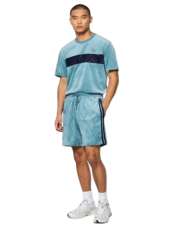 Sergio Tacchini Men's Debossed Damarindo Velour Shorts