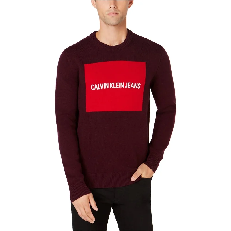 Calvin Klein Mens Logo Pullover Sweater