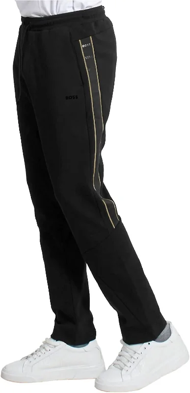 Men's - Hadim Side Taping Logo Track Pants Jogger In Black