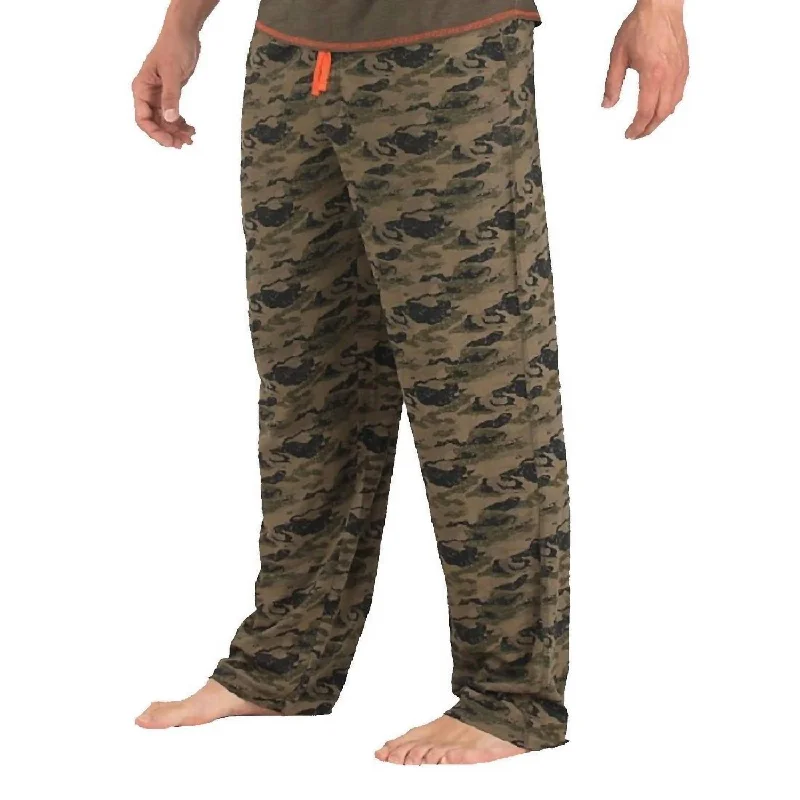 Slub Jersey Lounge Pant In Evergreen