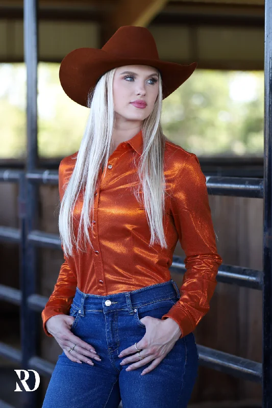 COWGIRL COPPER PERFORMANCE RODEO SHIRT