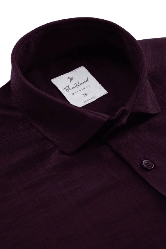 Dark Wine - Half Sleeve - Airlite Shirt