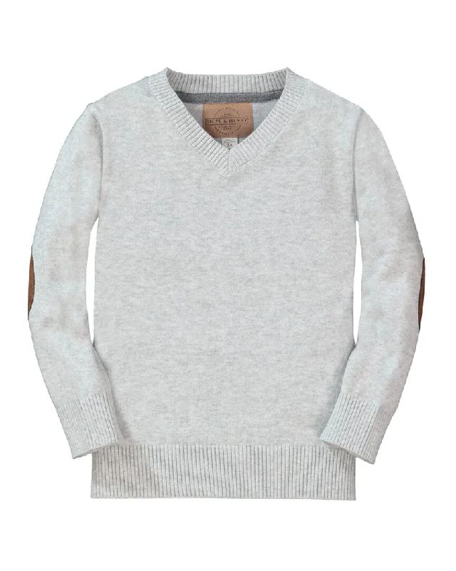 Hope & Henry Fine Guage V-Neck Sweater