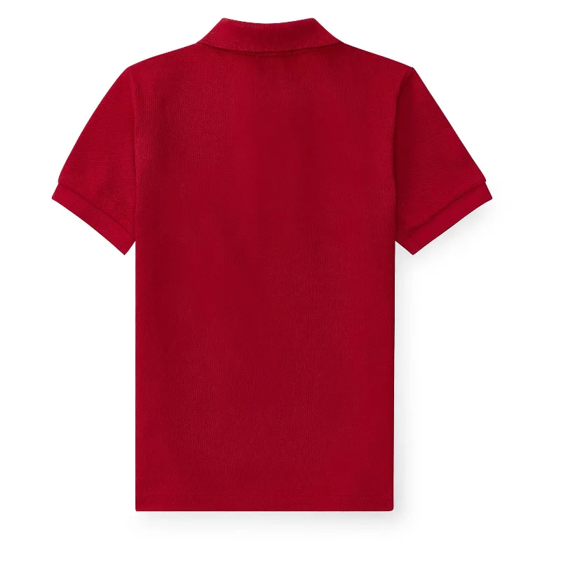 Red Logo Cotton Polo