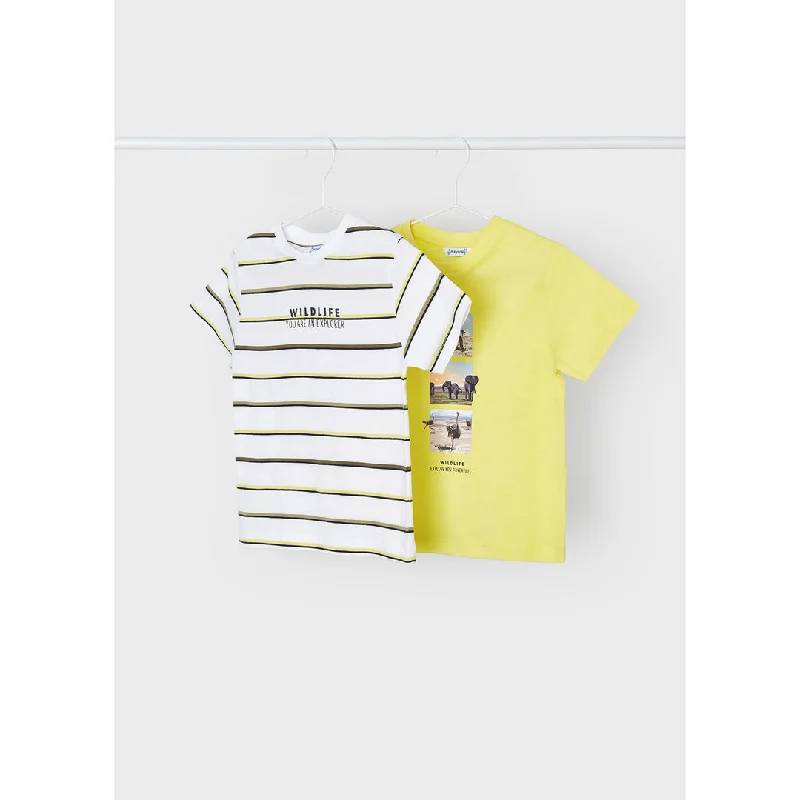 Yellow 2pc Animal Graphic T-Shirt Set